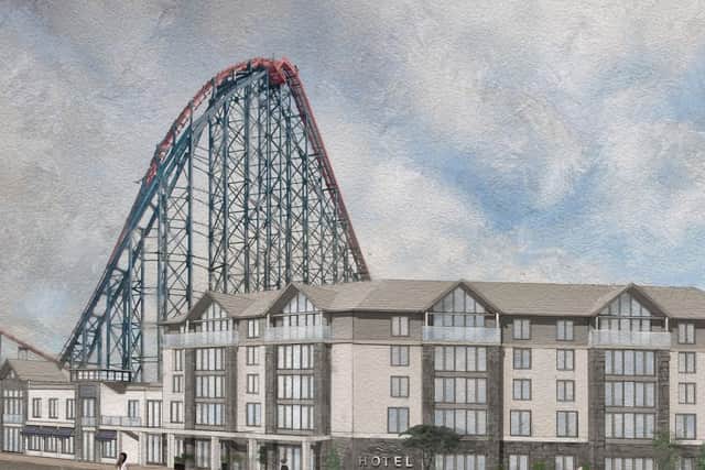 Artists impression of The Boulevard Hotel at the Pleasure Beach