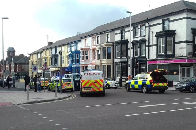 Police and ambulance services on Dickson Road and Springfield Road following the incidents