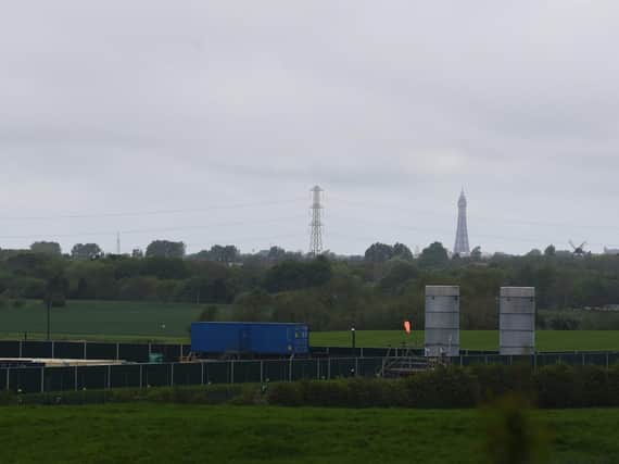 The Preston New Road fracking site this week