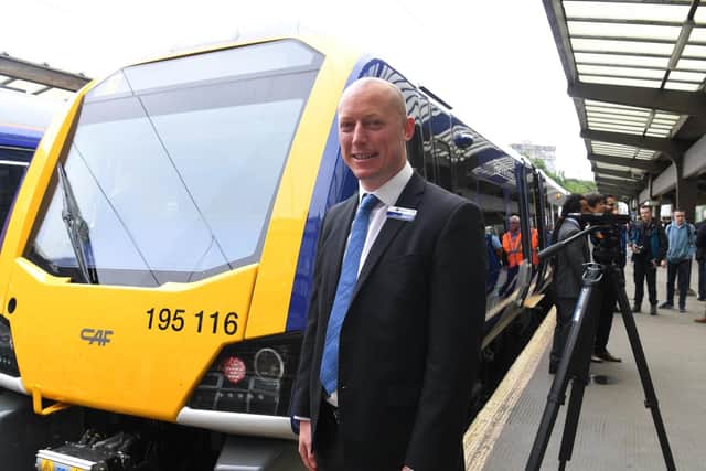 Northern's Chris Jackson, at the launch of new Northern trains at Preston Railway Station