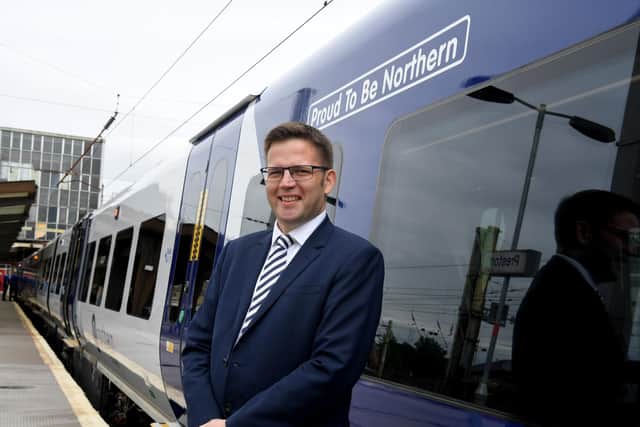 Northern's deputy managing director Richard Allan at Preston station