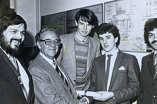 Two young men, and two students won an international prize for having the highest marks in any subject in the incorporated association of architects.