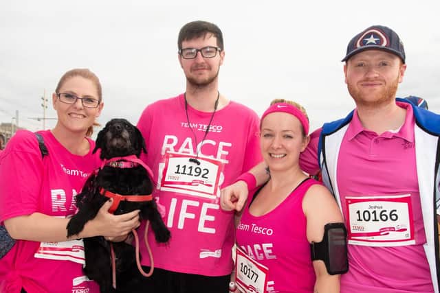 Runners at Blackpool's Race for Life 2019.