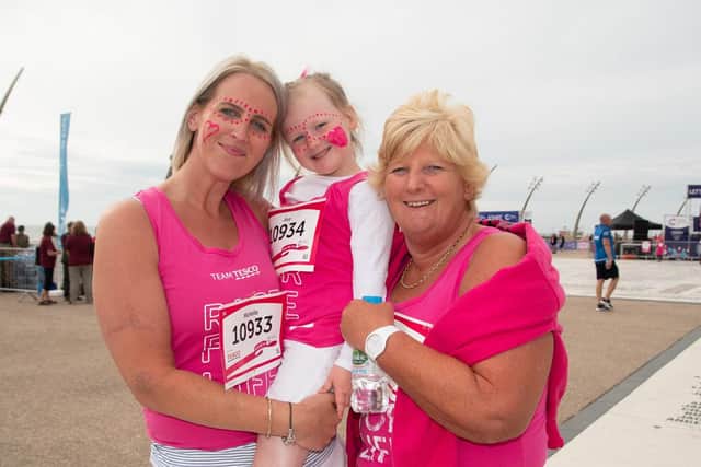 Runners at Blackpool's Race for Life 2019.
