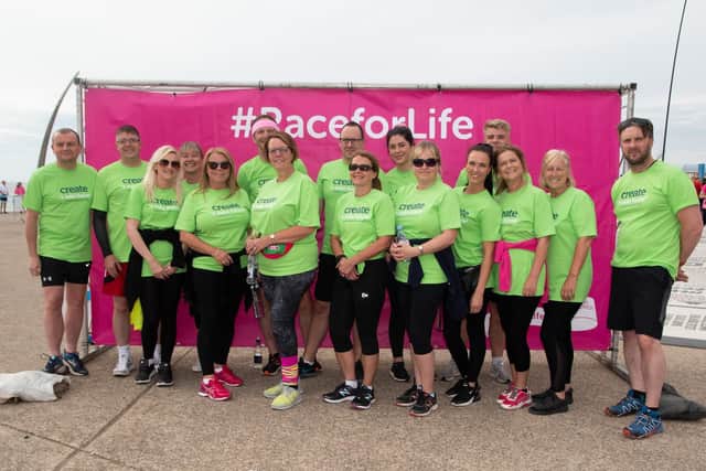 Runners at Blackpool's Race for Life 2019.