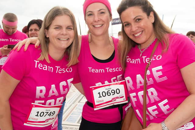 Runners at Blackpool's Race for Life 2019.