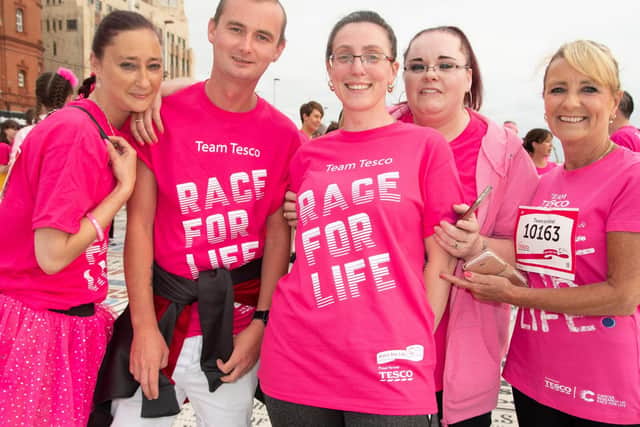 Runners at Blackpool's Race for Life 2019.