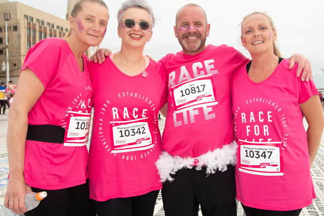 Runners at Blackpool's Race for Life 2019.