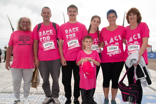 Runners at Blackpool's Race for Life 2019.