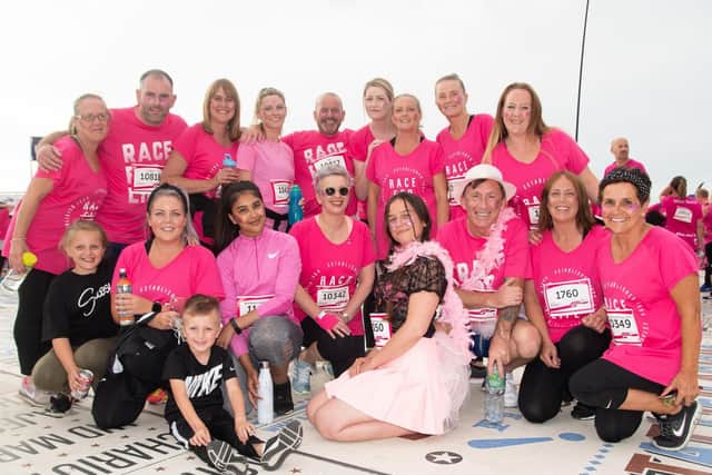 Runners at Blackpool's Race for Life 2019.
