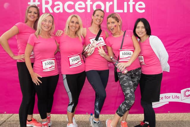 Runners at Blackpool's Race for Life 2019.
