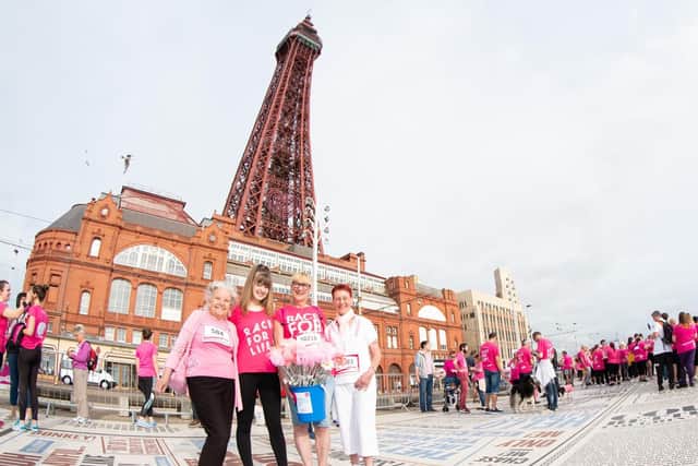Runners at Blackpool's Race for Life 2019.