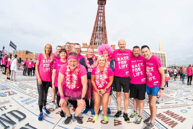 Runners at Blackpool's Race for Life 2019.