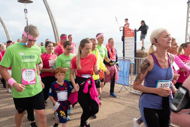 Runners at Blackpool's Race for Life 2019.