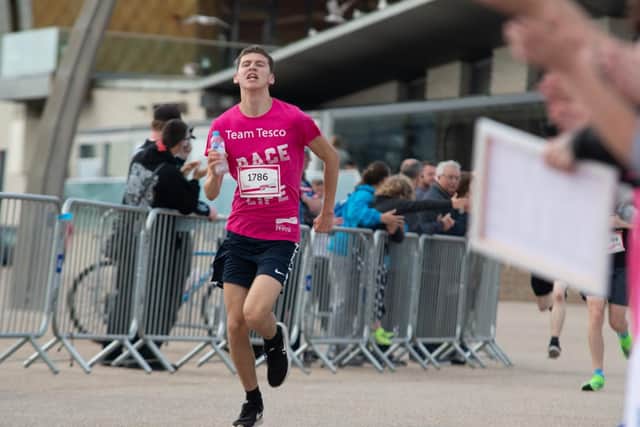 Runners at Blackpool's Race for Life 2019.