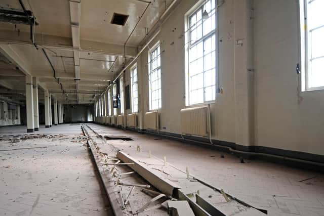 Inside the empty former post office