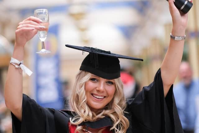 Blackpool and the Fylde College Graduations at The Winter Gardens. Product Management student Maddie Ainsworth.