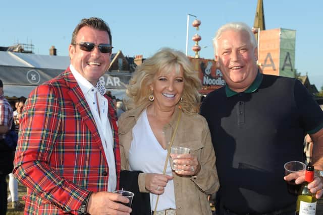 L-R: Russell and Lynda Gastall, and Lol Beckett