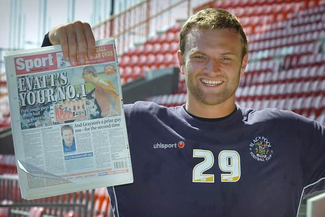 Evatt celebrates being voted the Gazette's Player of the Year