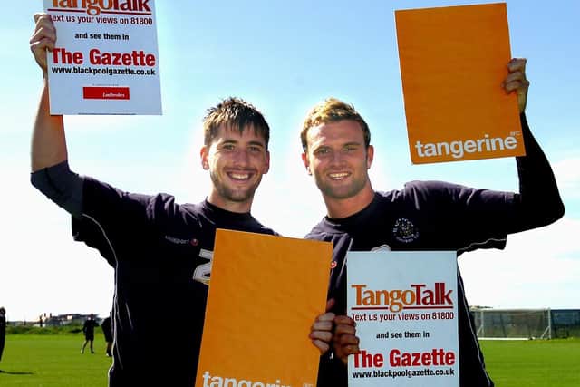 Evatt promotes The Gazette's Tango Talk alongside Shaun Barker