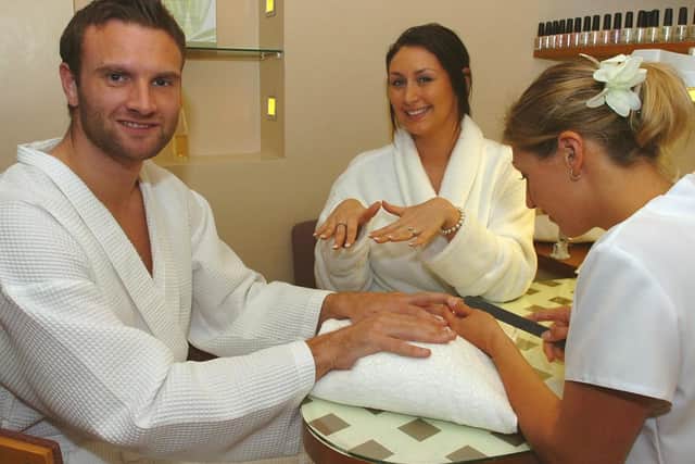 Evatt gets a manicure