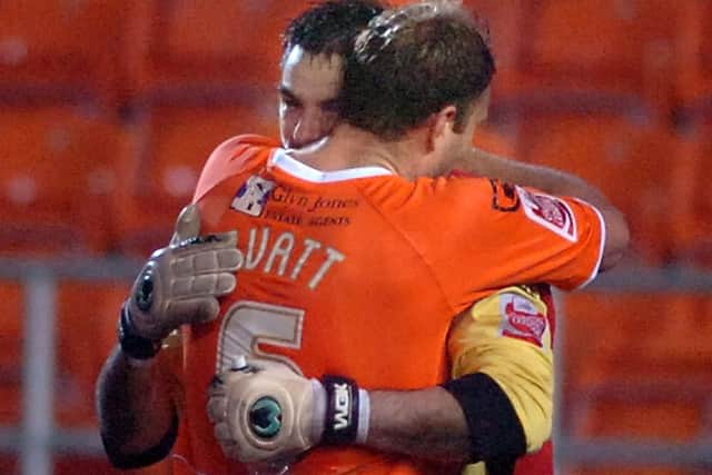 Embracing former teammate Matt Gilks