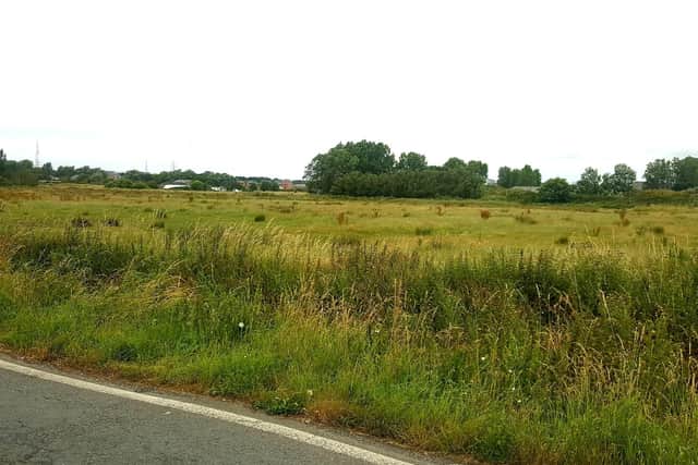 Land at Bambers Lane which is earmarked for housing