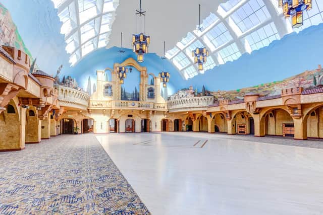 Restoration work on the roof of the Spanish Hall at the Winter Gardens has been completed