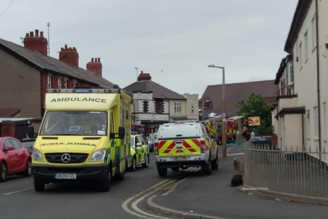 Emergency services at the scene (Picture: autisticphoto/Twitter)