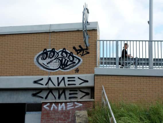 The graffiti on Crossley's bridge