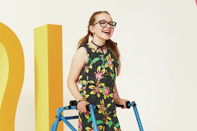 Emily in the River Island Kids Squad photoshoot