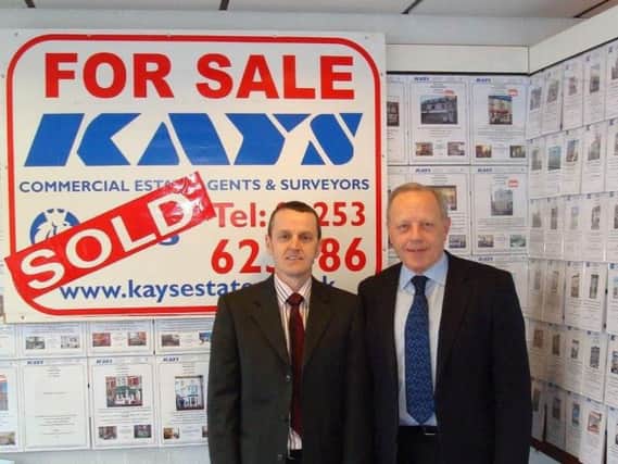 Dave Nolan, left, who has been a member of the Kays Team for over 30 years bought Kays with Jonathan Derbyshire from Dave Brewell, right, in February 2017.