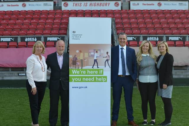 Fleetwood Jobcentre has teamed up with BES Utilities at Fleetwood Town FC's stadium to create 10 new jobs