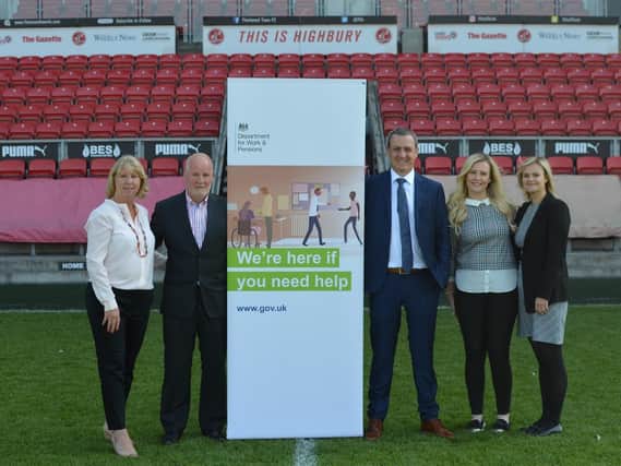 Fleetwood Jobcentre has teamed up with BES Utilities at Fleetwood Town FC's stadium to create 10 new jobs