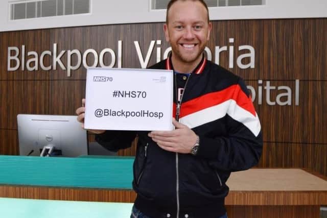 Blackpools Dancing on Ice star, Dan Whiston, praised the NHS ahead of its 70th birthday.