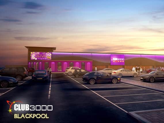 An artists impression of how the new bingo hall, off Rigby Road, Blackpool, would look