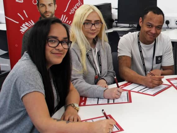 Blackpool and the Fylde College students during National Apprenticeships Week