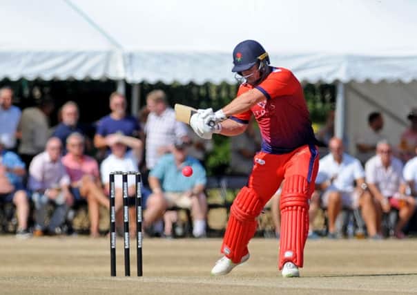 In action with the bat during my testimonial game at Lytham Cricket Club on Tuesday evening