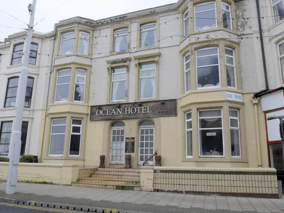 The former Ocean Hotel on the Promenade in Blackpool