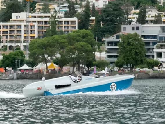 The Bluebird K3 set a record of 129.5mph in Lake Maggiore, Switzerland with racing driver Sir Malcolm Campbell at the helm.