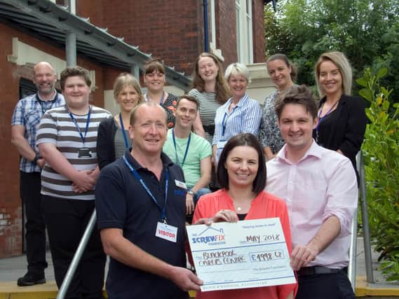 Screwfix has helped Blackpool Carers with a donation
