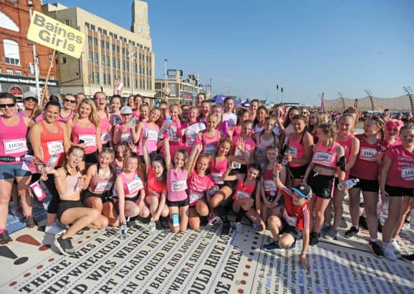Blackpool Race for Life.  Baines Girls.