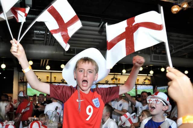 Luke Young, 10, isnt old enough to have seen England in a World Cup semi-final before  but he saw them book their place there at Bradleys Sports Bar