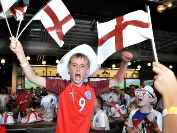 Luke Young, 10, isnt old enough to have seen England in a World Cup semi-final before  but he saw them book their place there at Bradleys Sports Bar