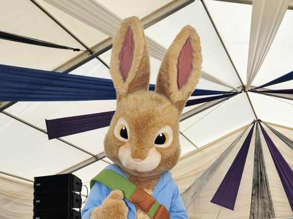 Peter Rabbit at Blackpool Children Party on the Prom