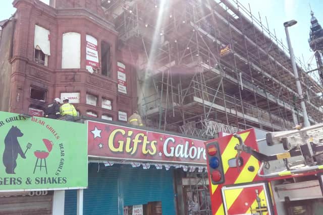Fire at overnight at Gifts Galore on Blackpool promenade