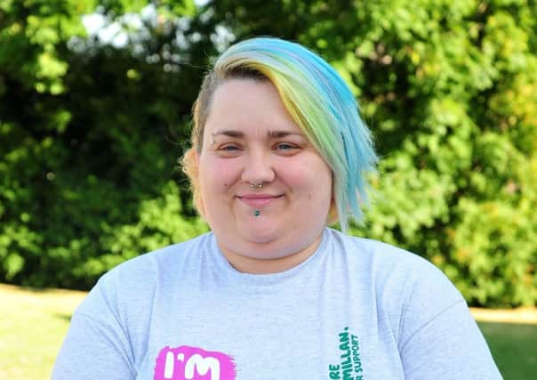 Lauren Sanderson-Roberts-Vause ahead of her Brave the Shave for Macmillan Cancer Care