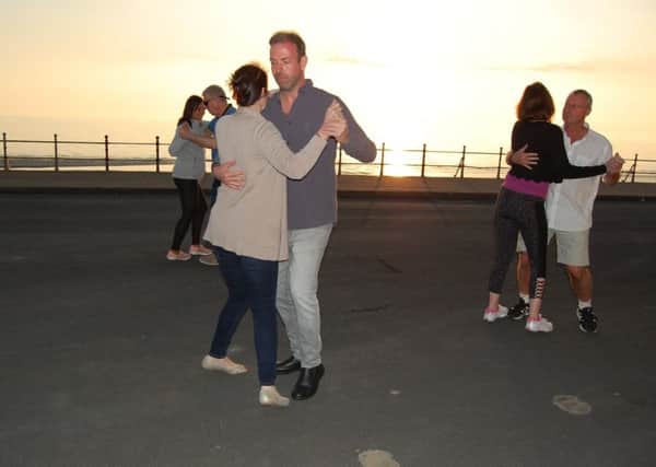 Kizomba Noroeste dancing on Blackpool Promenade