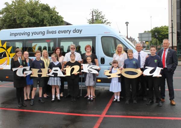 Park Academy has taken delivery of its third Variety Club minibus. The bus was sponsored by The Friends of Park Community Academy who have spent the last three years tirelessly
fundraising towards it.