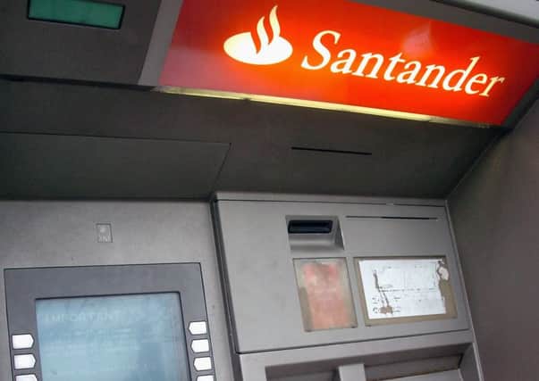 Santander and Lloyds TSB branches in Lytham have had their cash machines interfered with.